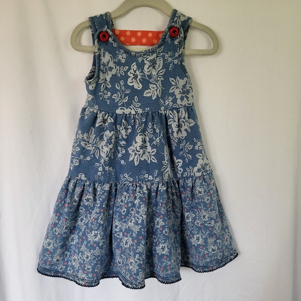 Matilda Jane Girls Touch the Sky Dress Blue Floral 2T